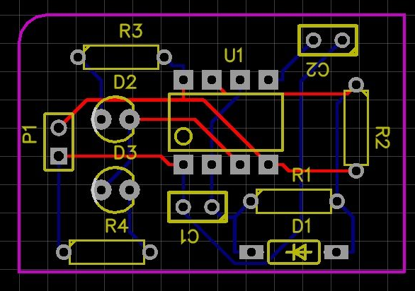 A PCB layout